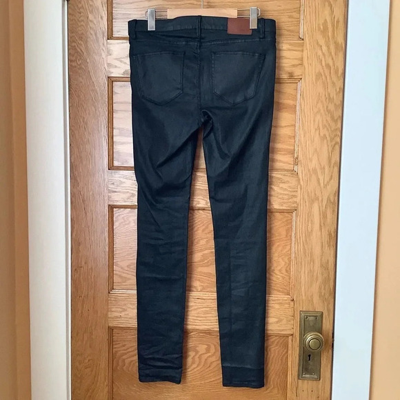 MADEWELL 9" Mid-Rise Skinny Jeans Coated Edition Size 28/32 - Picture 3 of 15
